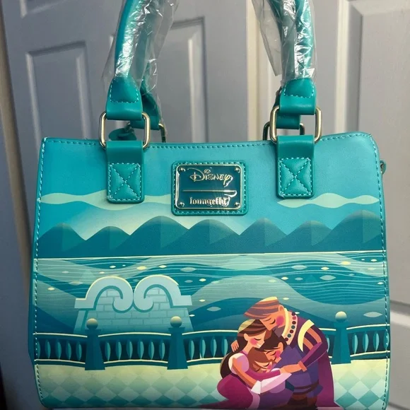 Loungefly Disney Tangled Princess Castle Crossbody Bag - Picture 2 of 2